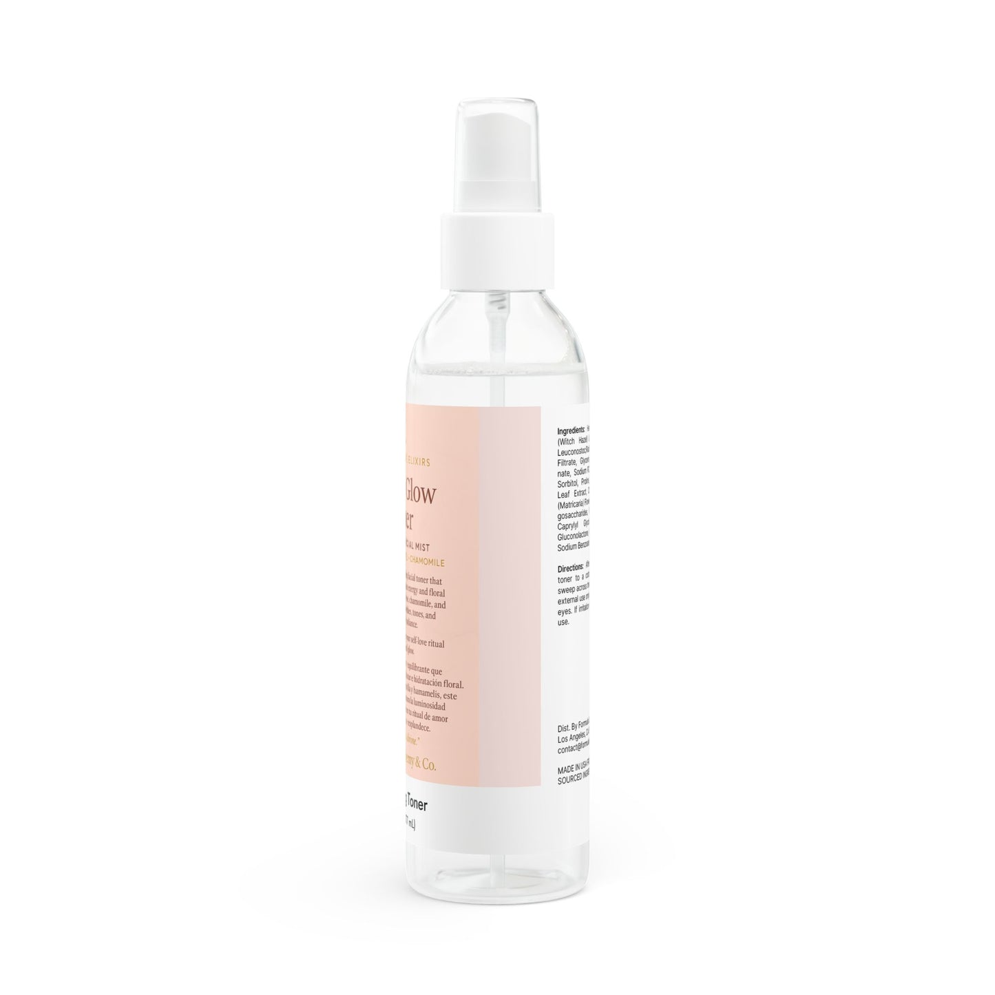 🌙 Lunar Glow Toner Hydrating Facial Mist | Rose • Witch Hazel • Chamomile, 6oz