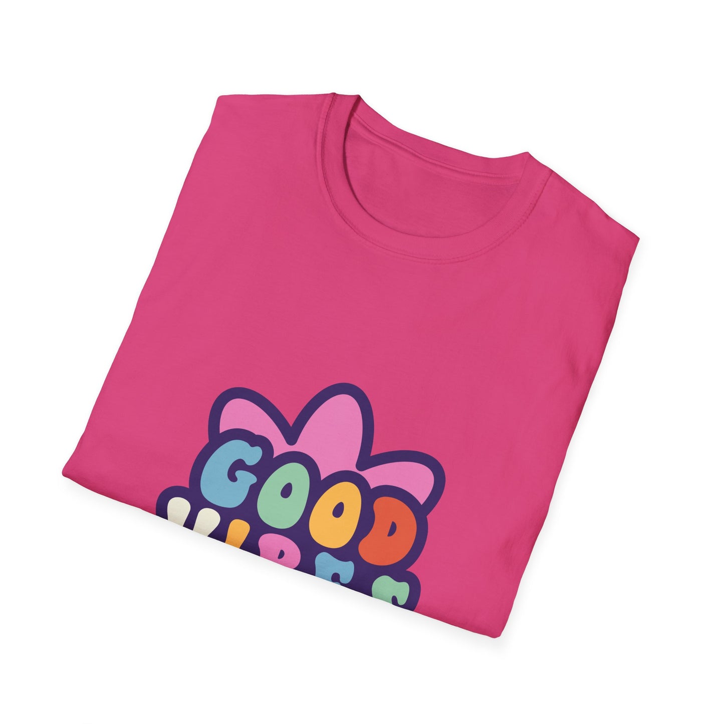 Good Vibes Unisex Softstyle T-Shirt - Trendy Graphic Tee for Positive Energy