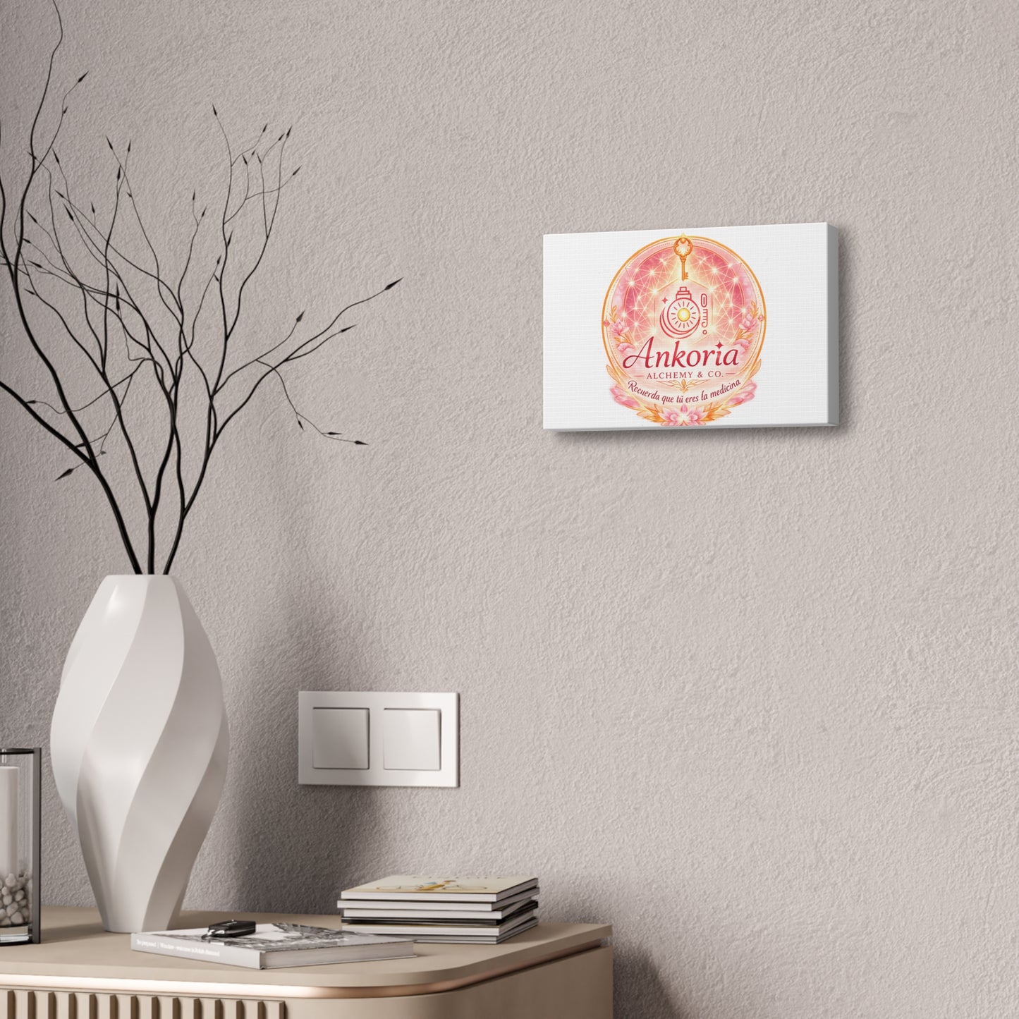 Canvas Wall Art — "Ankoria Alchemy & Co." Inspirational Spanish Quote Print