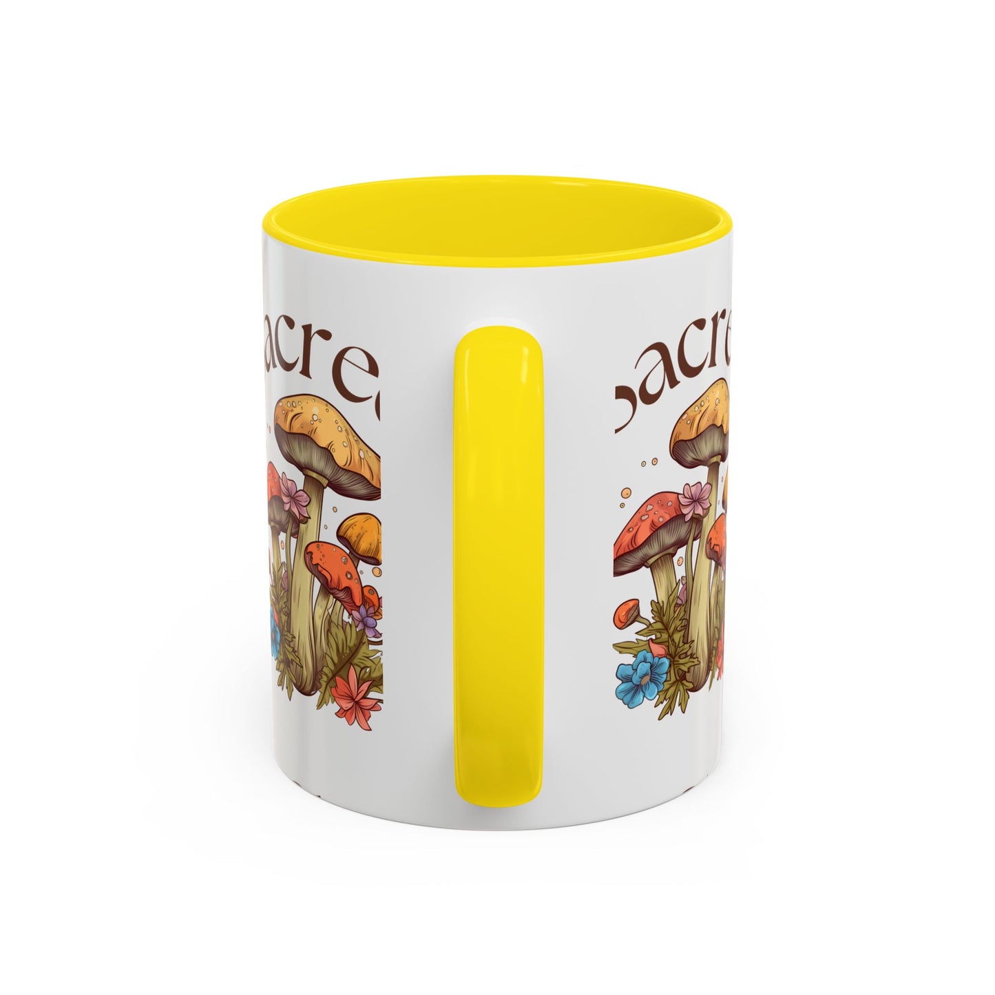 Sacred Mushrooms Coffee Mug | Boho Aesthetic Beverage Cup, Gift for Nature Lovers, Eco-Friendly Drinkware, Farmhouse Decor, Tea Mug