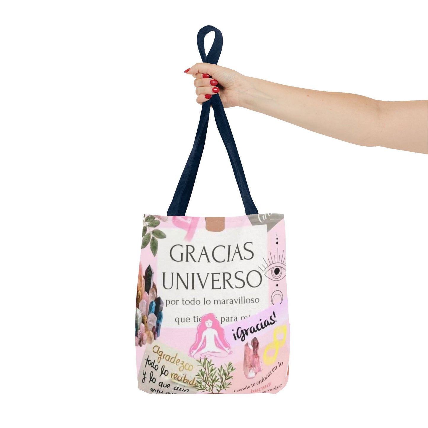 Gratitude Tote Bag, Inspirational Canvas Shopper, Thank You Gift, Boho Style Carryall, Positive Vibes Bag