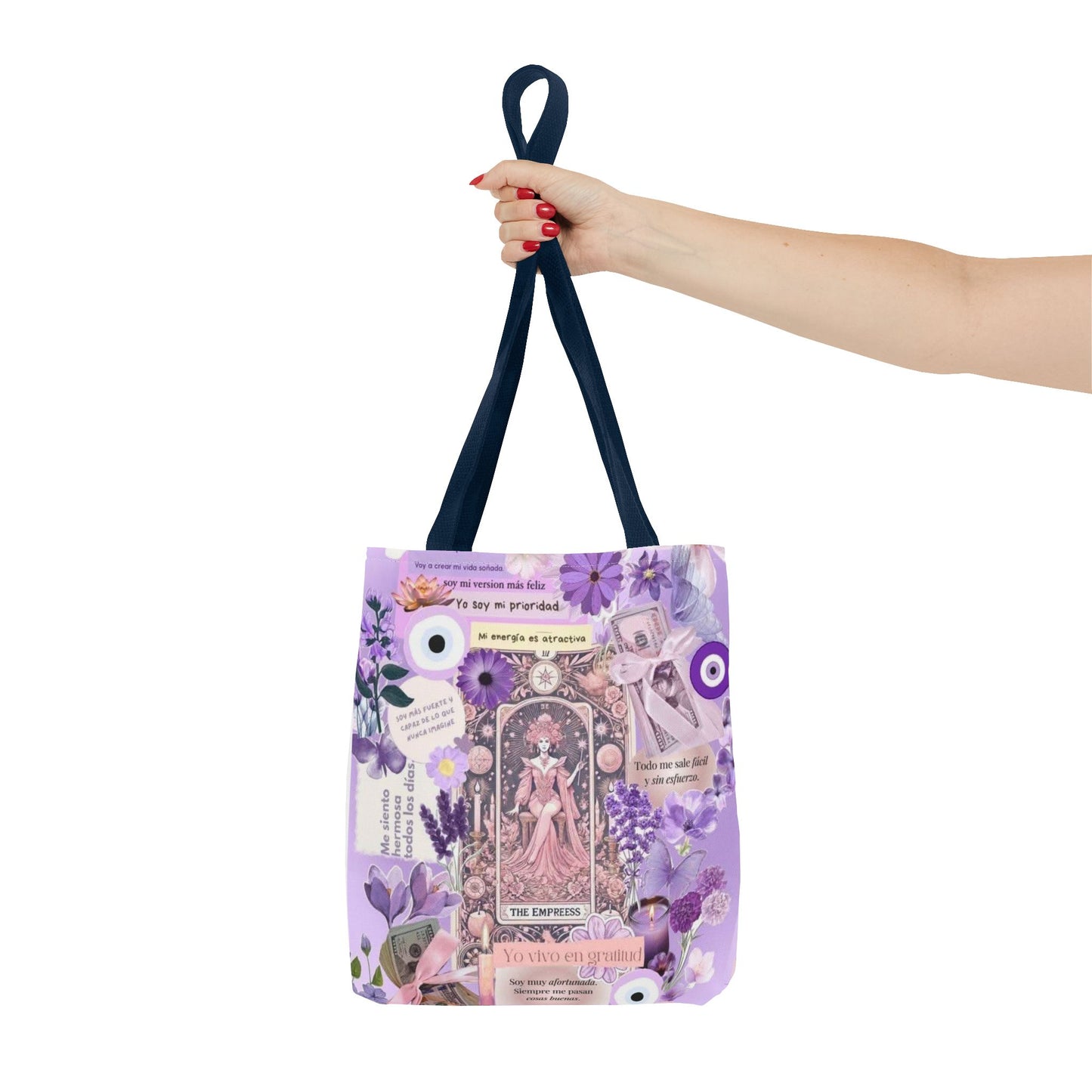 Botanical Inspirational Tote Bag, Eco-Friendly Shopping Bag, Gift for Her, Floral Art Bag, Motivational Quote Carryall