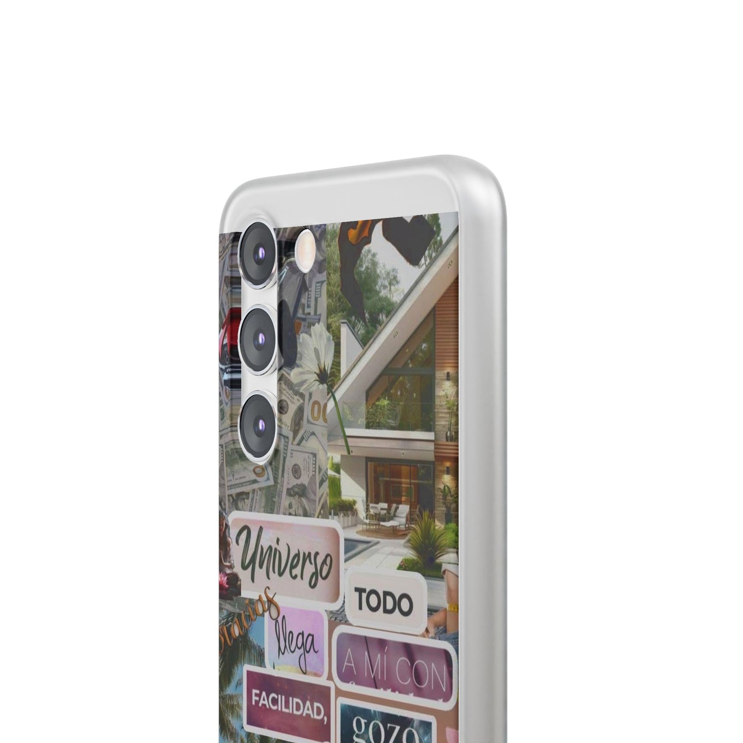 Vibrant Flexi Phone Case with Inspirational Quotes, Bohemian Style, Perfect Gift for Friends, Travelers, Birthdays, Everyday Use