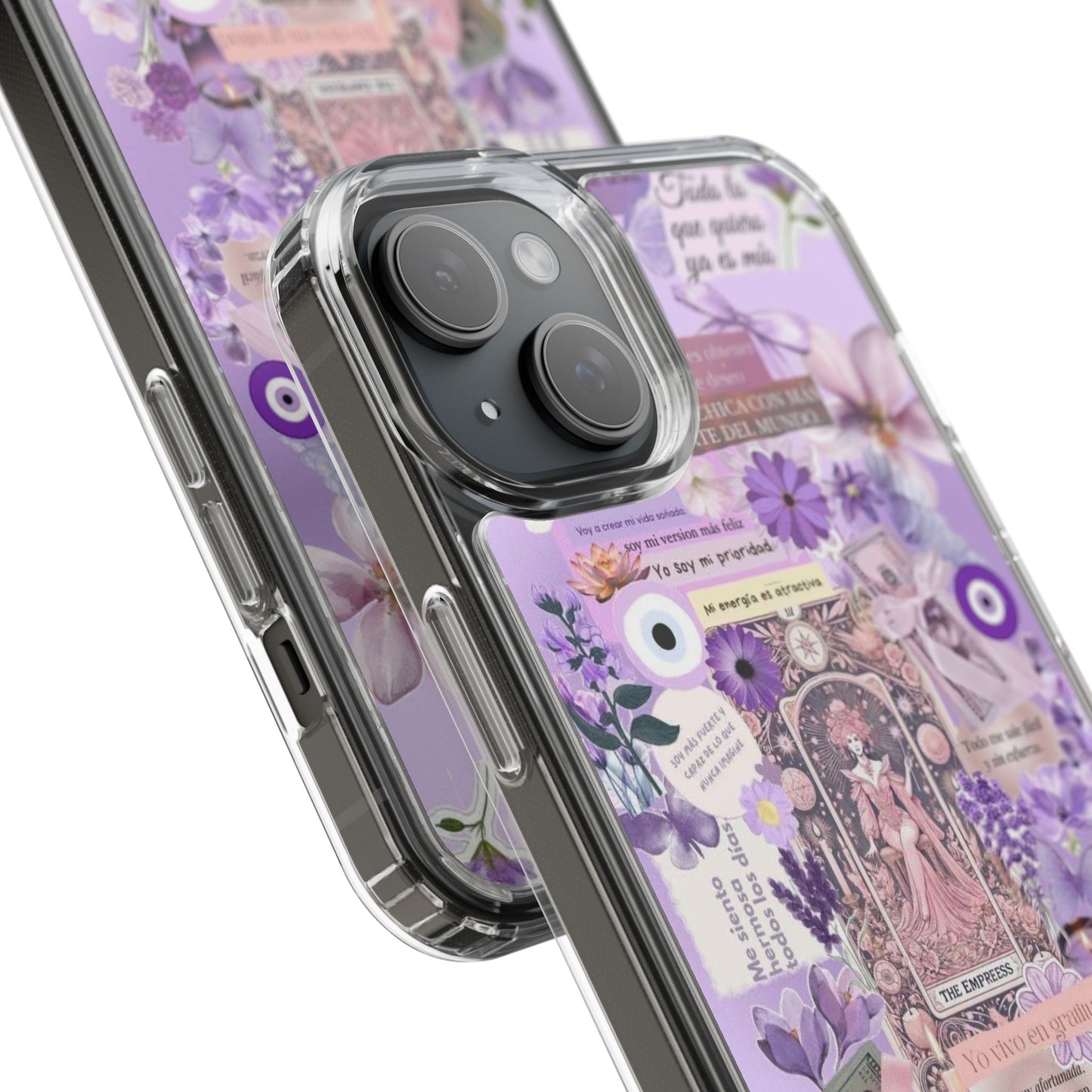 Beautiful Floral Phone Case, Clear Case, Cute Accessories, Gift for Her, Phone Protection, Trendy Tech