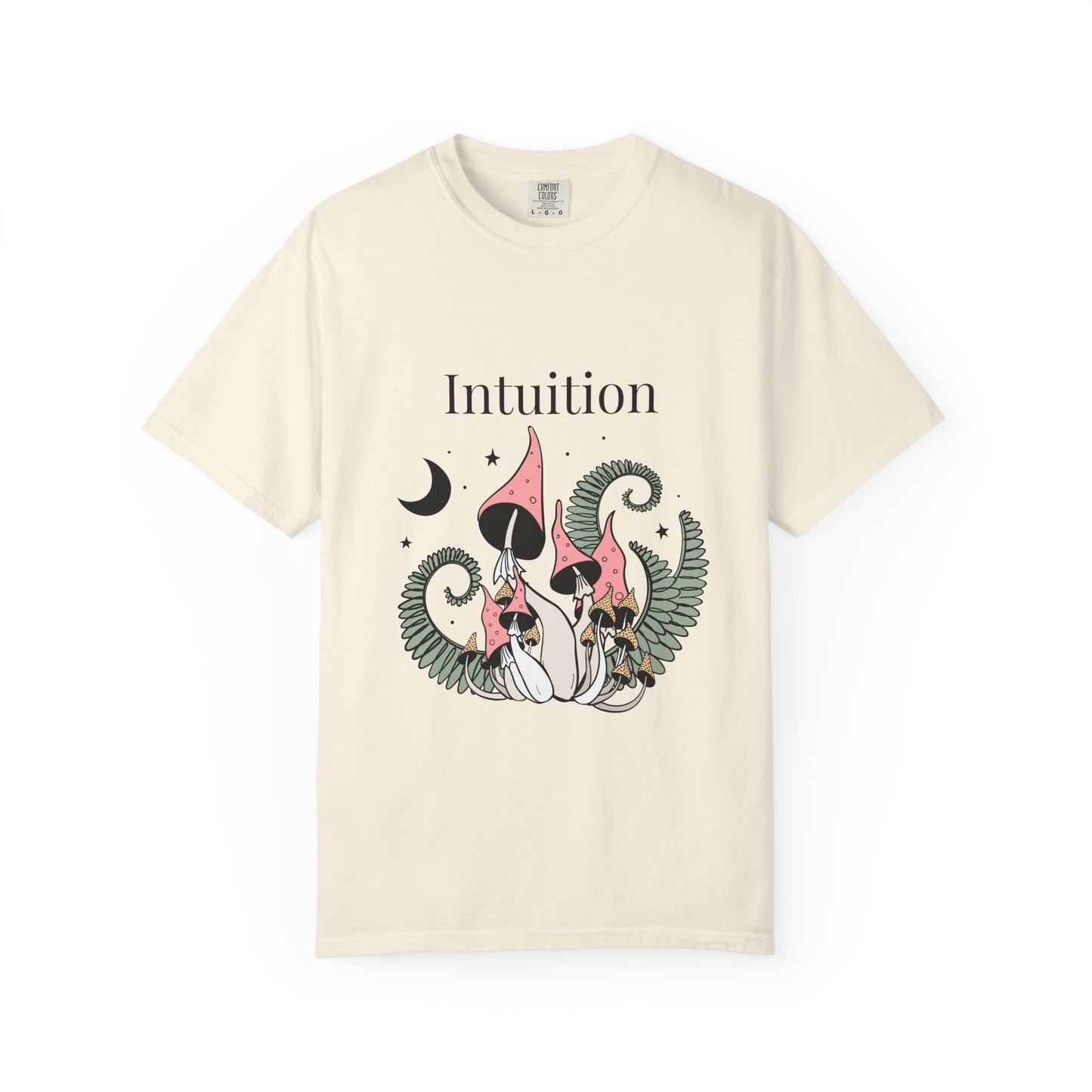 Intuition Unisex Garment-Dyed T-Shirt - Whimsical Nature Design