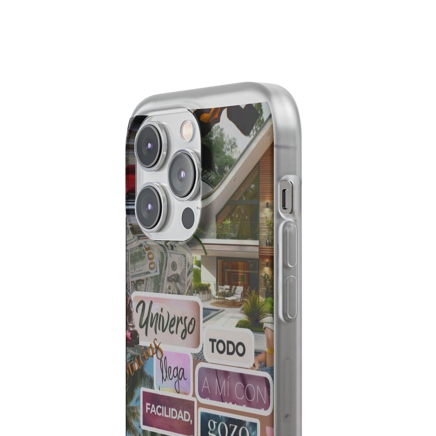 Vibrant Flexi Phone Case with Inspirational Quotes, Bohemian Style, Perfect Gift for Friends, Travelers, Birthdays, Everyday Use