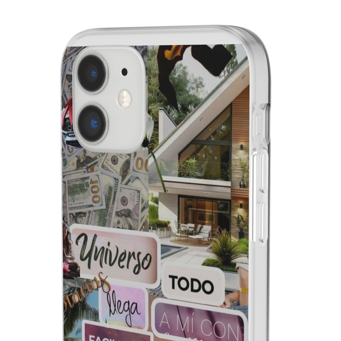 Vibrant Flexi Phone Case with Inspirational Quotes, Bohemian Style, Perfect Gift for Friends, Travelers, Birthdays, Everyday Use