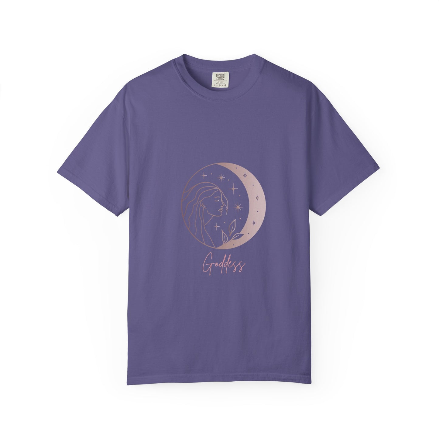Goddess Moon T-Shirt - Unisex Garment-Dyed Tee for Spiritual Souls