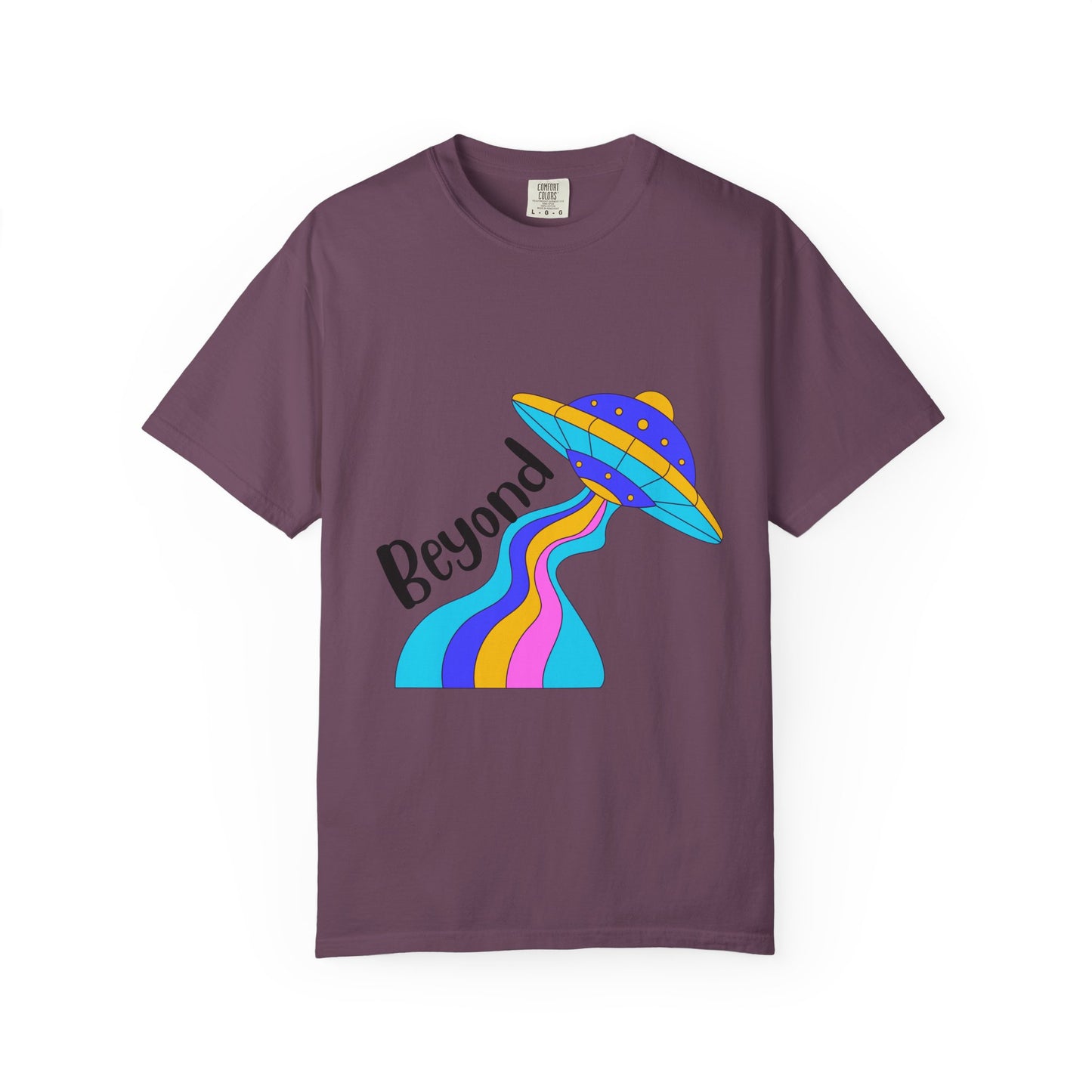 Unisex Beyond Graphic T-Shirt - Vibrant Space-Inspired Design