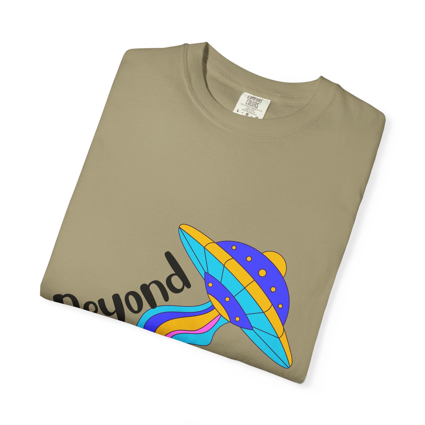 Unisex Beyond Graphic T-Shirt - Vibrant Space-Inspired Design