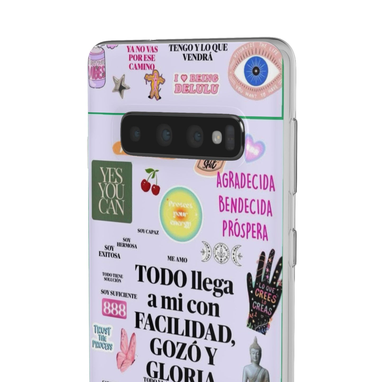 Positive Affirmation Flexi Cases for iPhone, Inspirational Phone Cover, Motivational Case, Gift for Her, Trendy Phone Protector