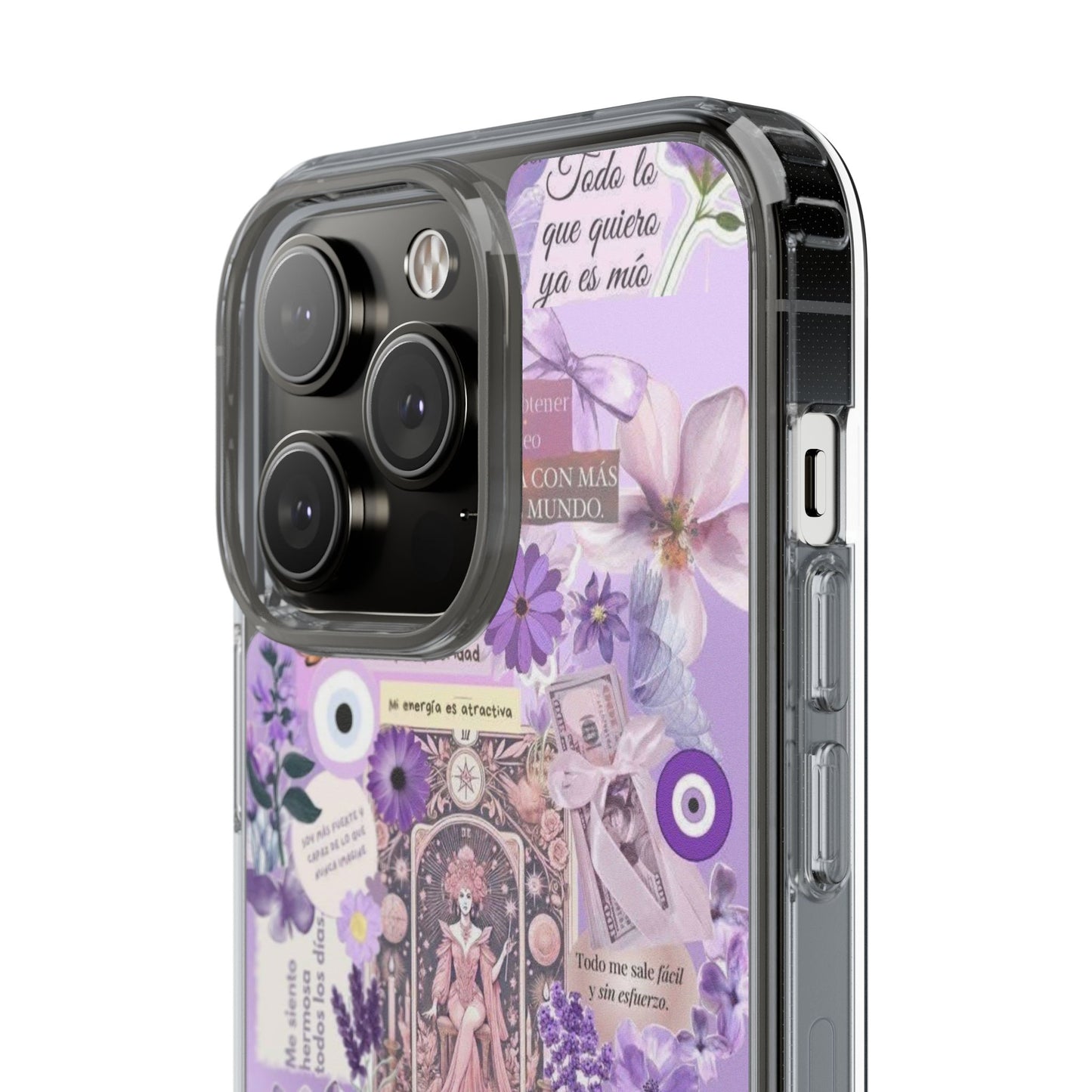 Beautiful Floral Phone Case, Clear Case, Cute Accessories, Gift for Her, Phone Protection, Trendy Tech
