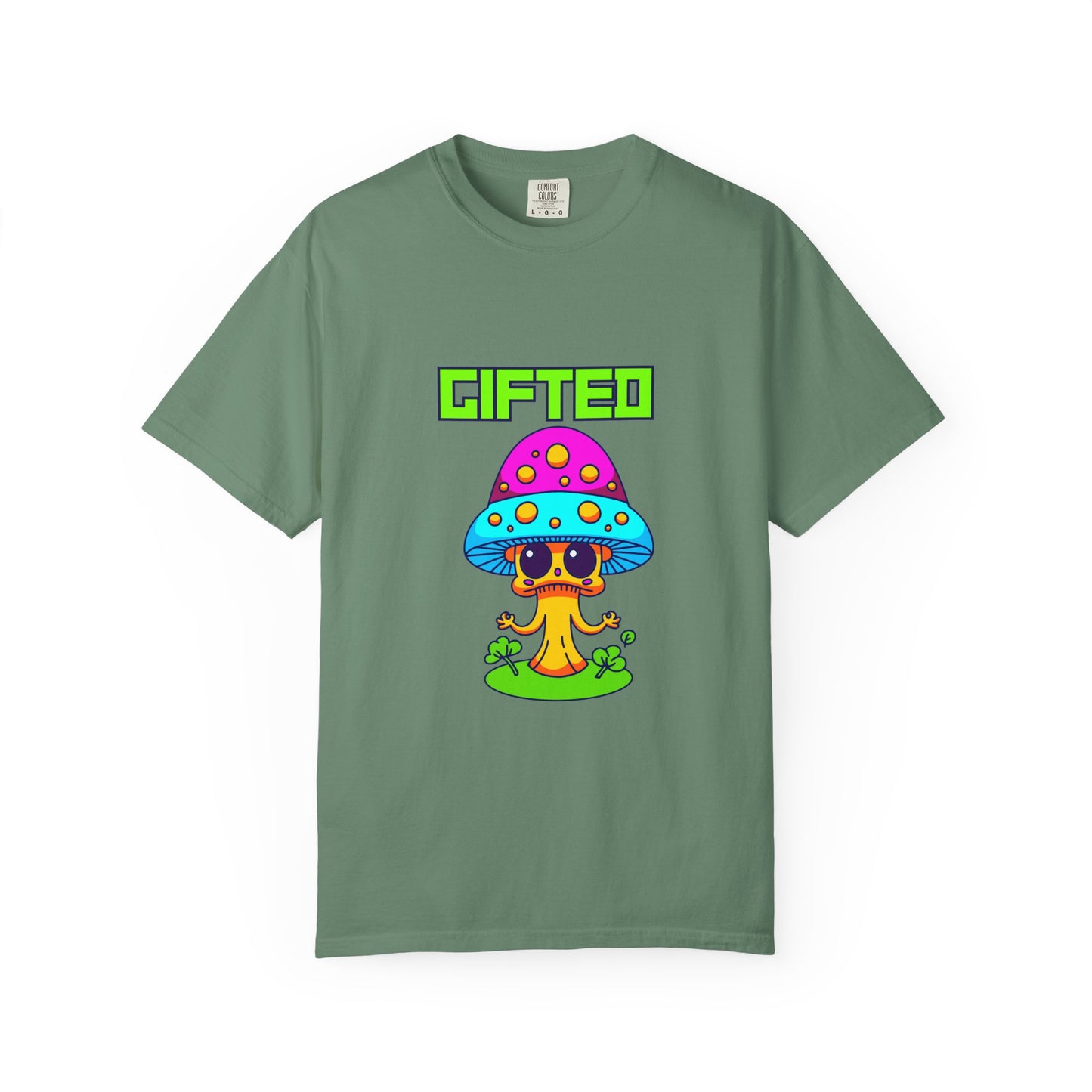 Gifted Mushroom T-Shirt - Colorful Unisex Garment-Dyed Tee