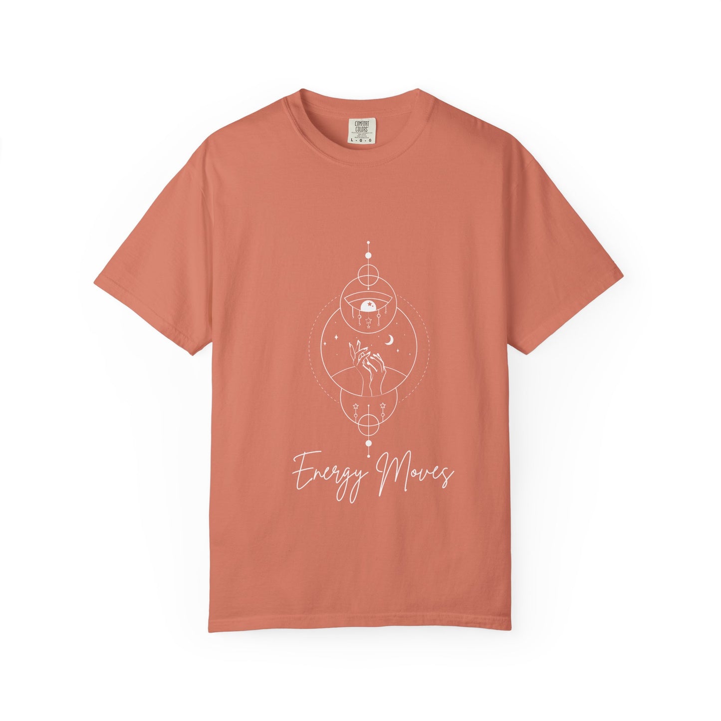 Energy Moves Unisex Garment-Dyed T-Shirt - Mindfulness & Spirituality Vibe