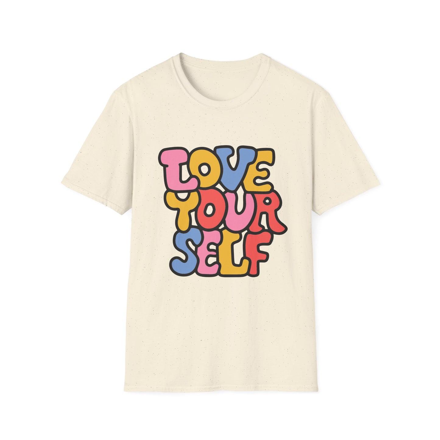 Inspirational Unisex Softstyle T-Shirt - 'Love Your Self'
