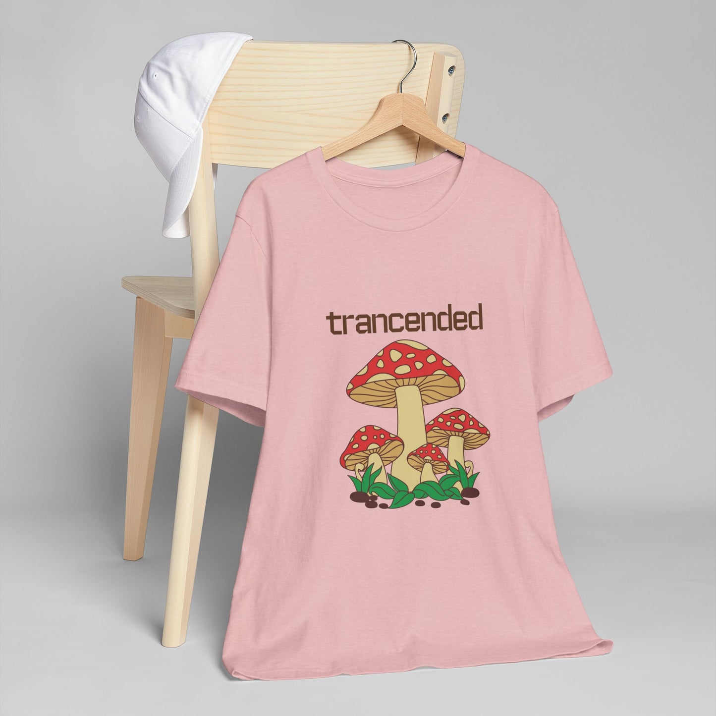 Trancended Mushroom Unisex Jersey T-Shirt - Nature Lovers Tee
