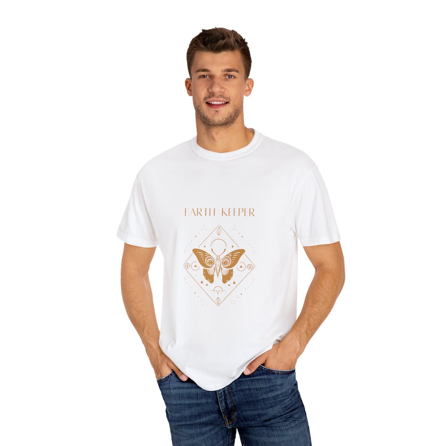 Earth Keeper Unisex Garment-Dyed T-shirt - Eco-Friendly Vibe, Nature Lover's Essential