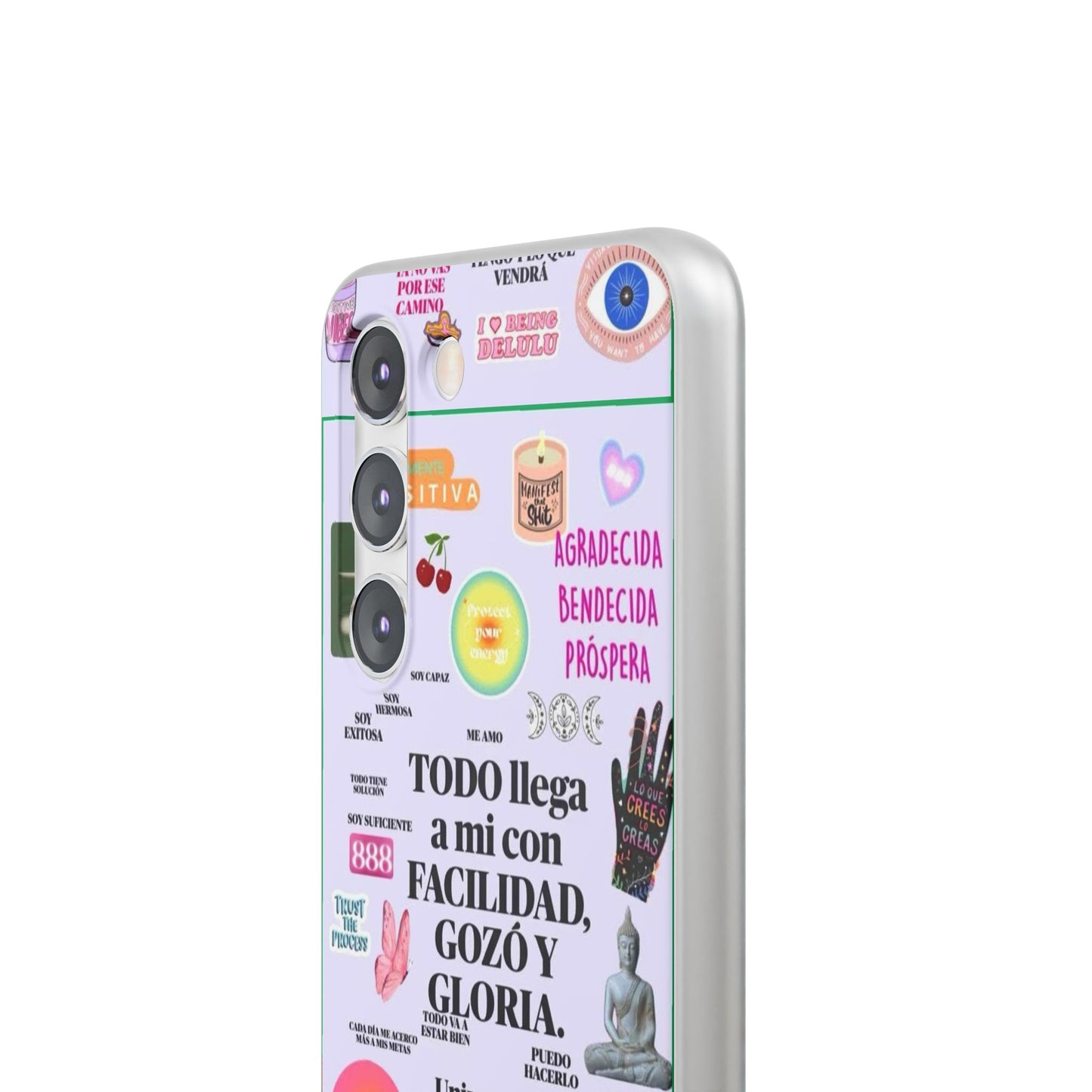 Positive Affirmation Flexi Cases for iPhone, Inspirational Phone Cover, Motivational Case, Gift for Her, Trendy Phone Protector