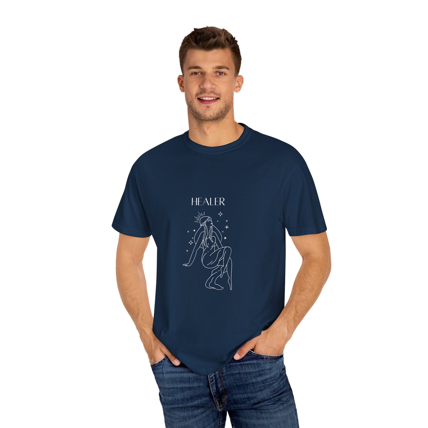 Healer Unisex Garment-Dyed T-Shirt – Spiritual Wellness Tee