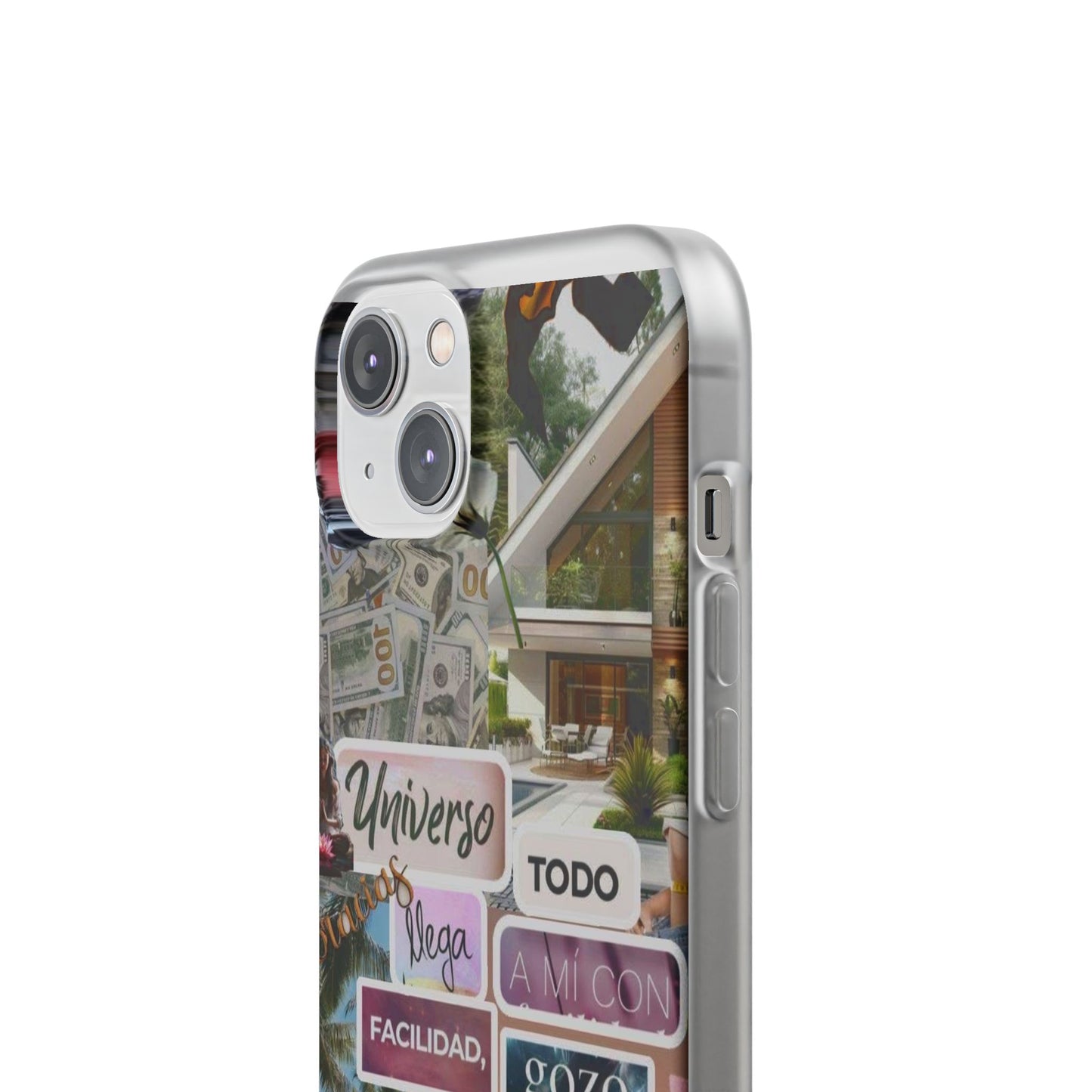 Vibrant Flexi Phone Case with Inspirational Quotes, Bohemian Style, Perfect Gift for Friends, Travelers, Birthdays, Everyday Use