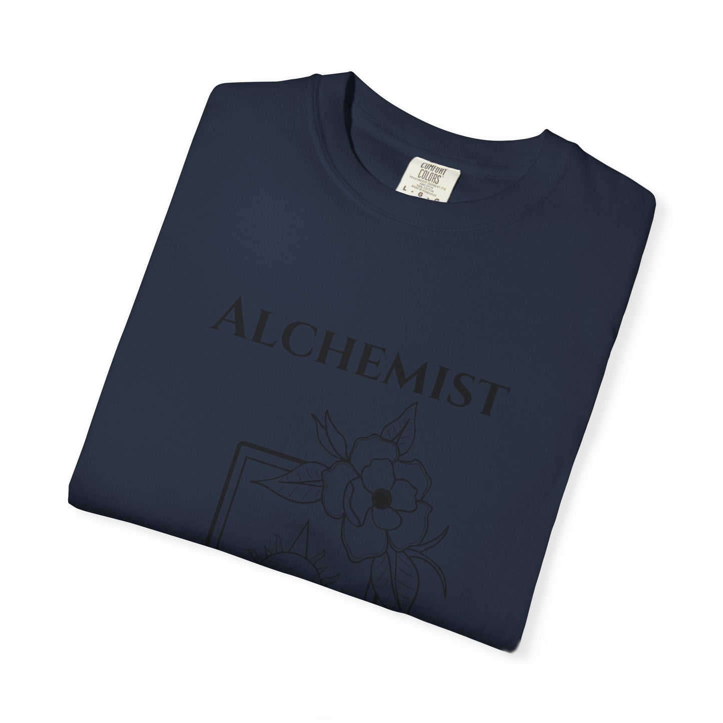 Alchemy Floral T-Shirt - Unisex Garment-Dyed Tee for Creative Spirits