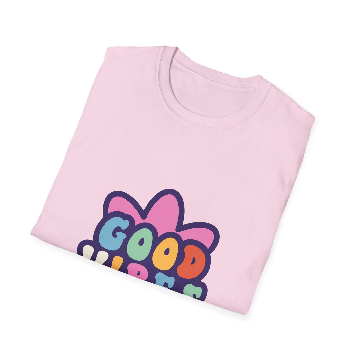 Good Vibes Unisex Softstyle T-Shirt - Trendy Graphic Tee for Positive Energy