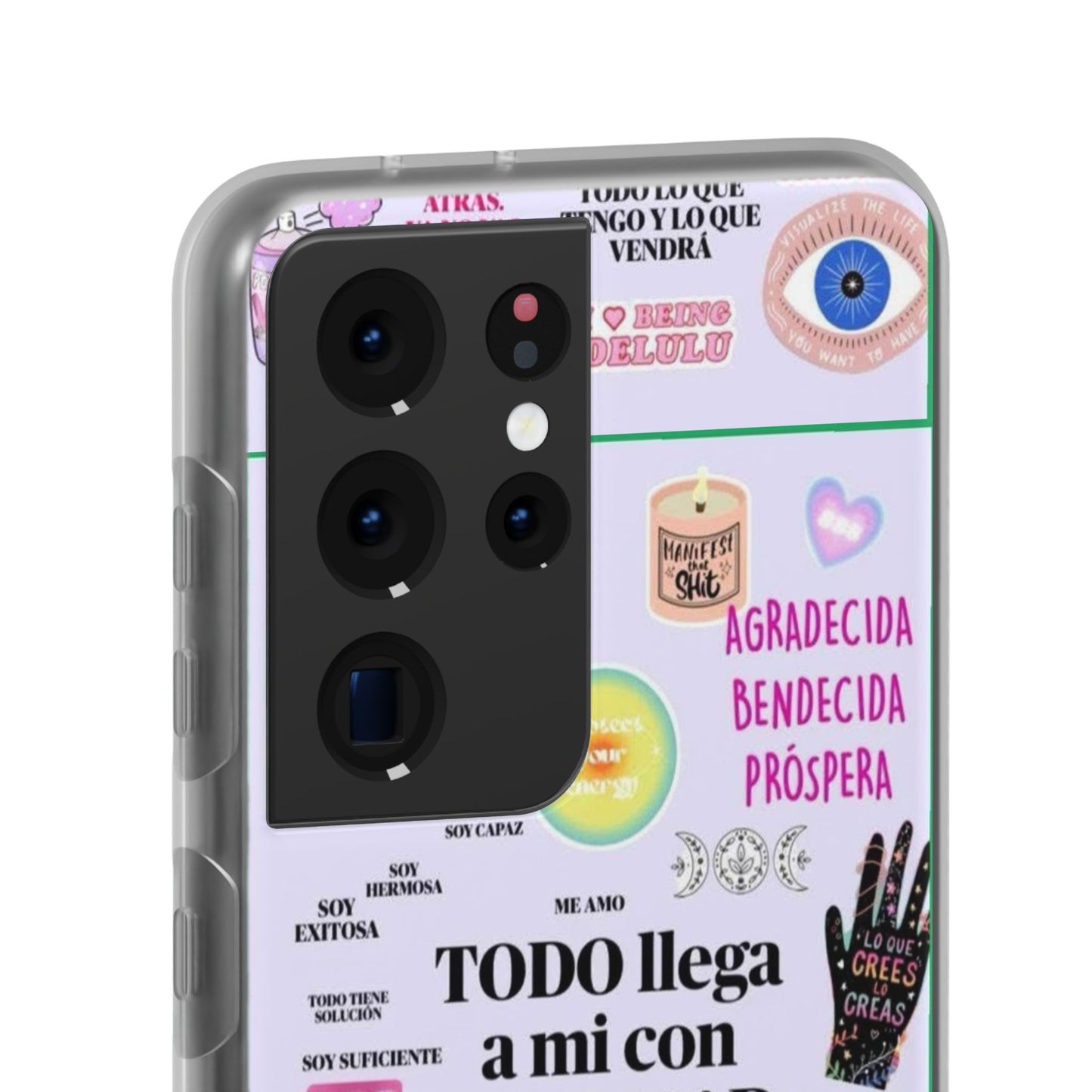 Positive Affirmation Flexi Cases for iPhone, Inspirational Phone Cover, Motivational Case, Gift for Her, Trendy Phone Protector