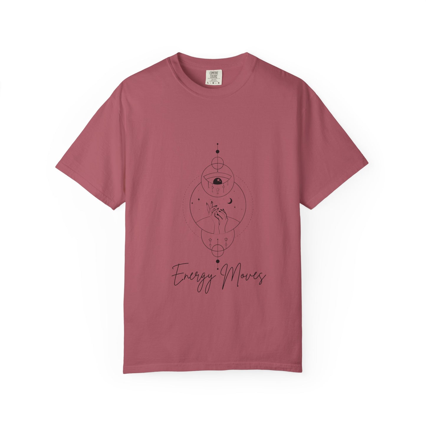 Unisex Energy Moves T-Shirt - Garment-Dyed Comfort for Positive Vibes