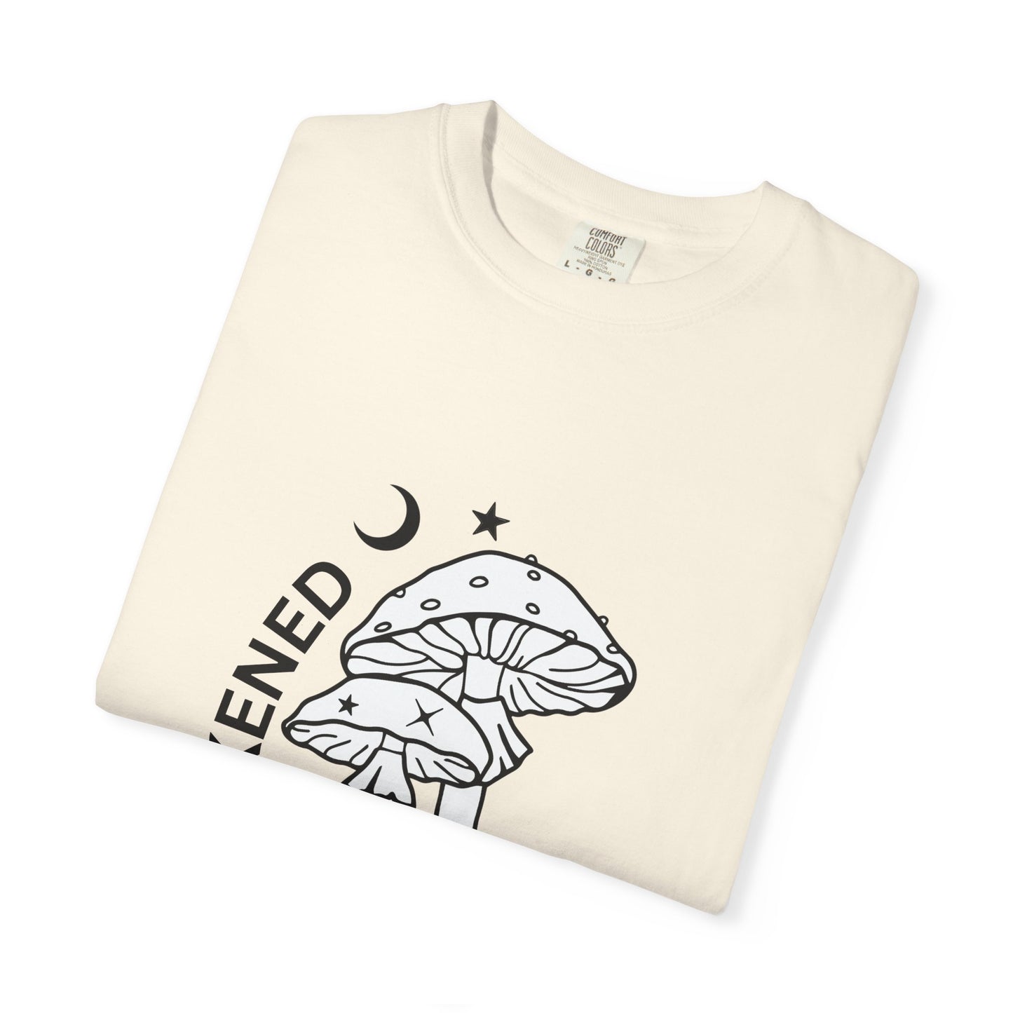 Unisex Garment-Dyed T-Shirt - "Awakened" Mushroom Design for Nature Lovers