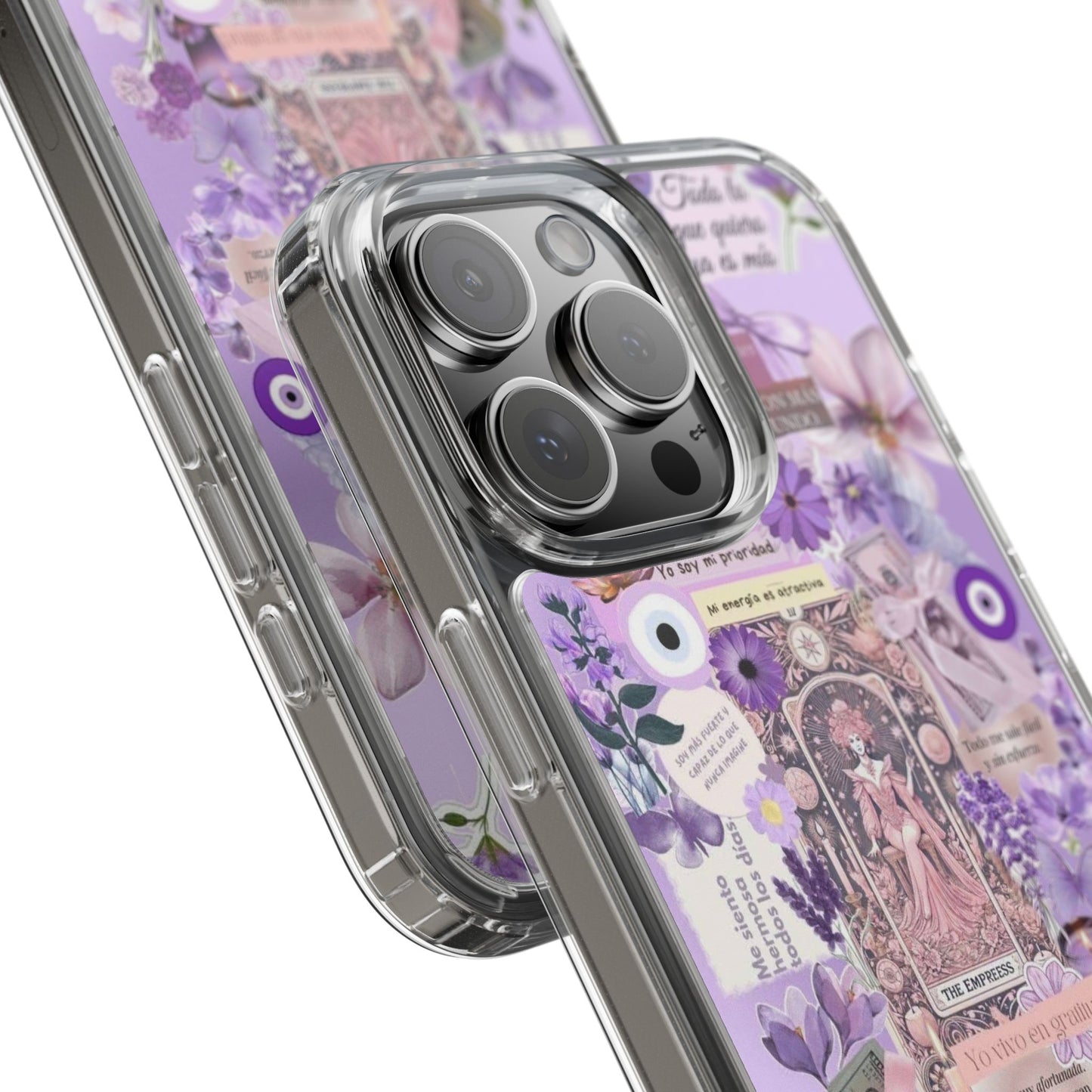 Beautiful Floral Phone Case, Clear Case, Cute Accessories, Gift for Her, Phone Protection, Trendy Tech