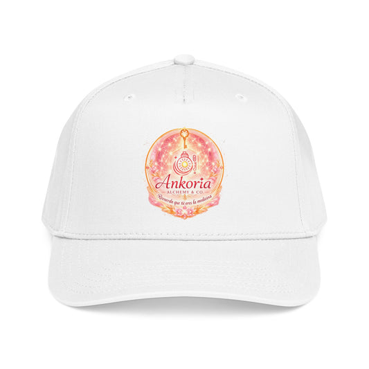 Embroidered Boho Sun Logo Baseball Cap - 'Ankoria' Mid Profile Hat