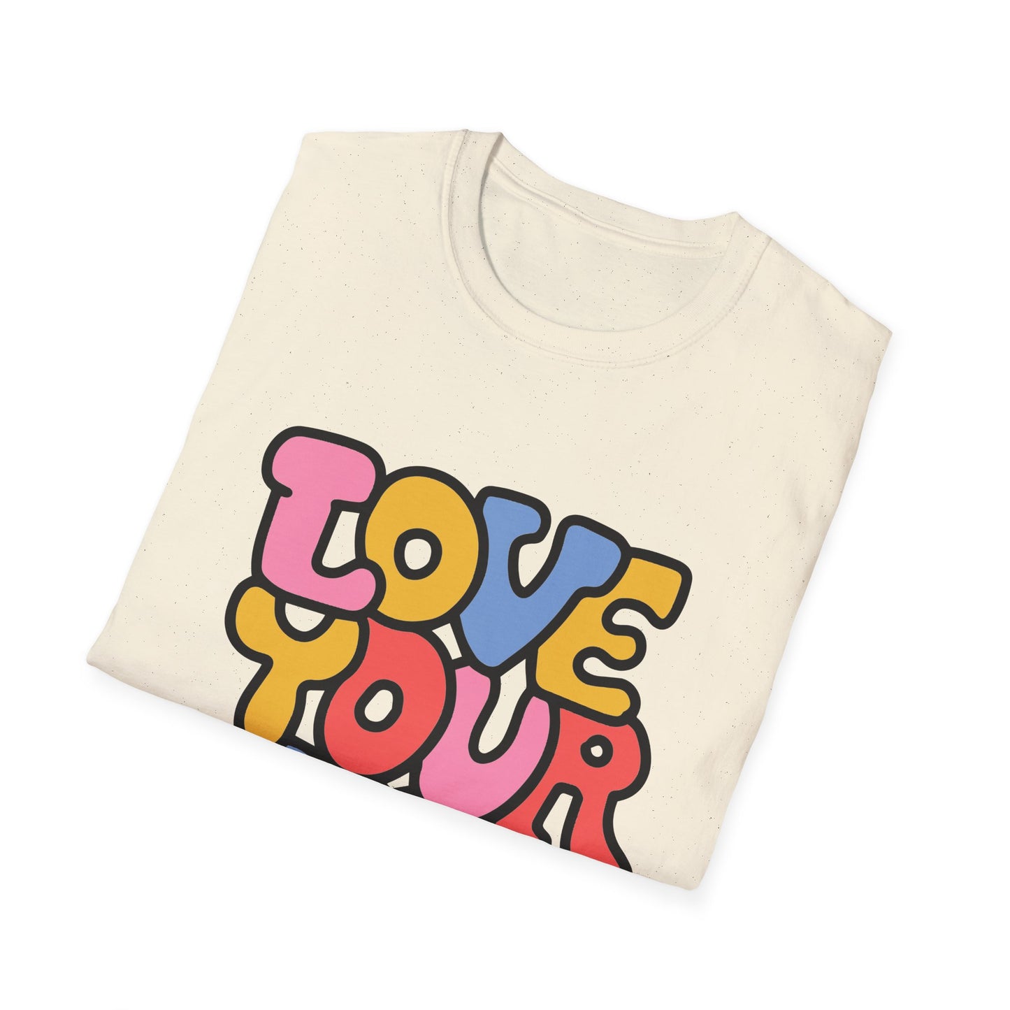Inspirational Unisex Softstyle T-Shirt - 'Love Your Self'