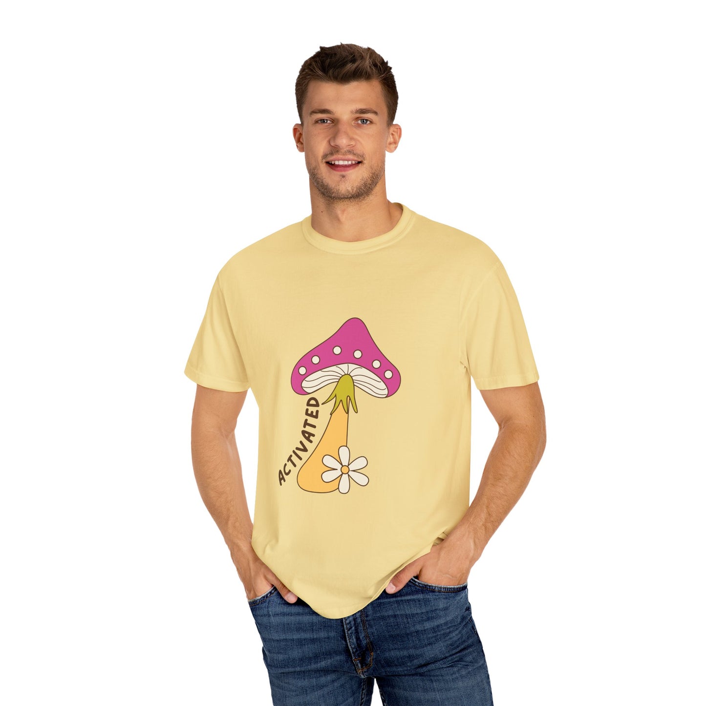 Activated Mushroom Unisex T-Shirt - Groovy Graphic Tee for Nature Lovers