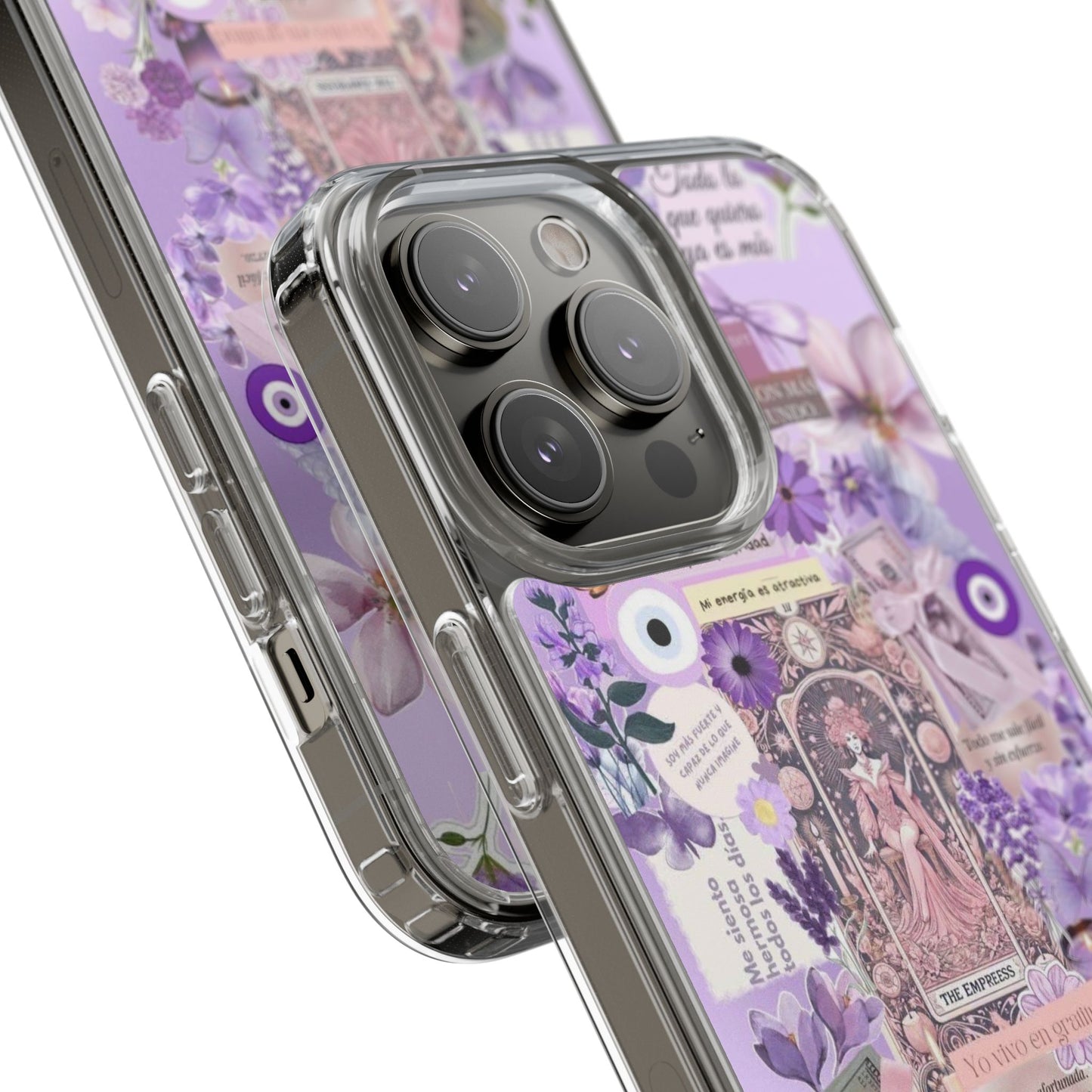 Beautiful Floral Phone Case, Clear Case, Cute Accessories, Gift for Her, Phone Protection, Trendy Tech