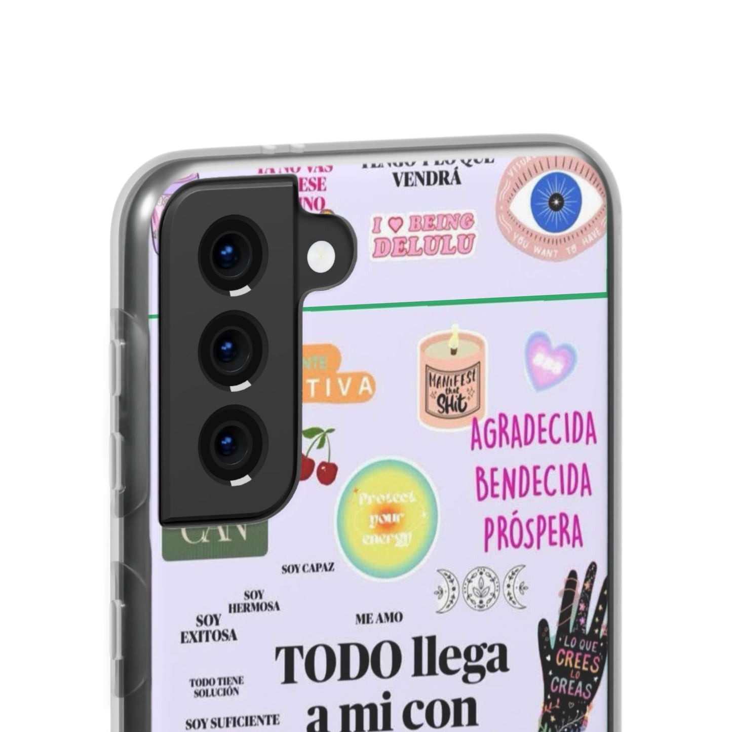 Positive Affirmation Flexi Cases for iPhone, Inspirational Phone Cover, Motivational Case, Gift for Her, Trendy Phone Protector