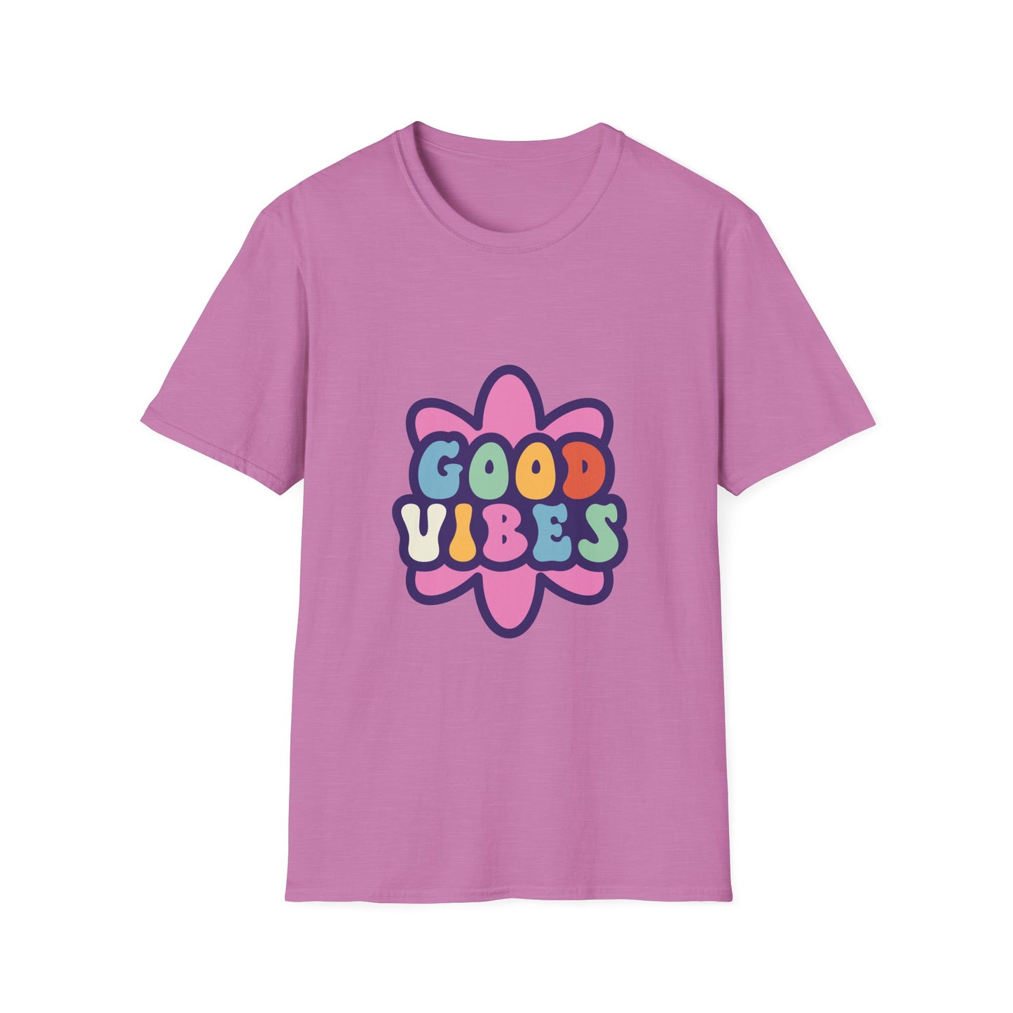 Good Vibes Unisex Softstyle T-Shirt - Trendy Graphic Tee for Positive Energy