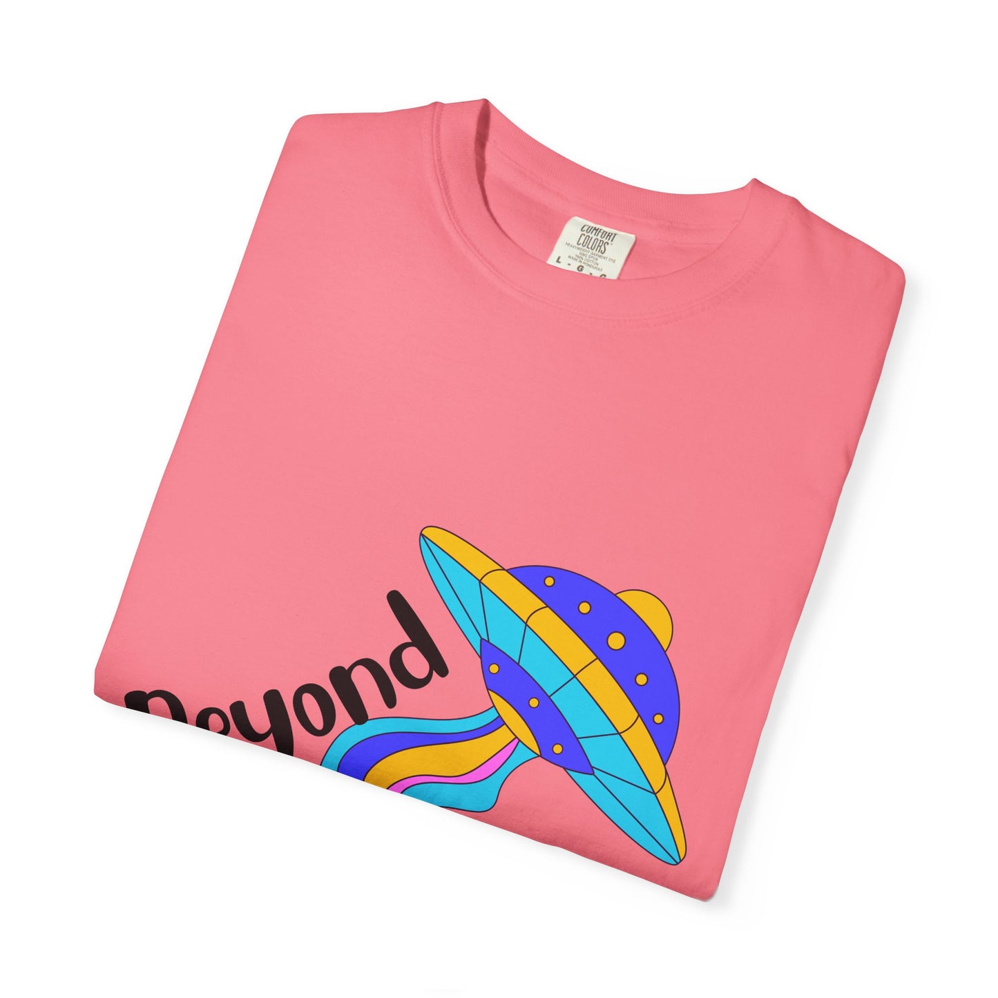 Unisex Beyond Graphic T-Shirt - Vibrant Space-Inspired Design