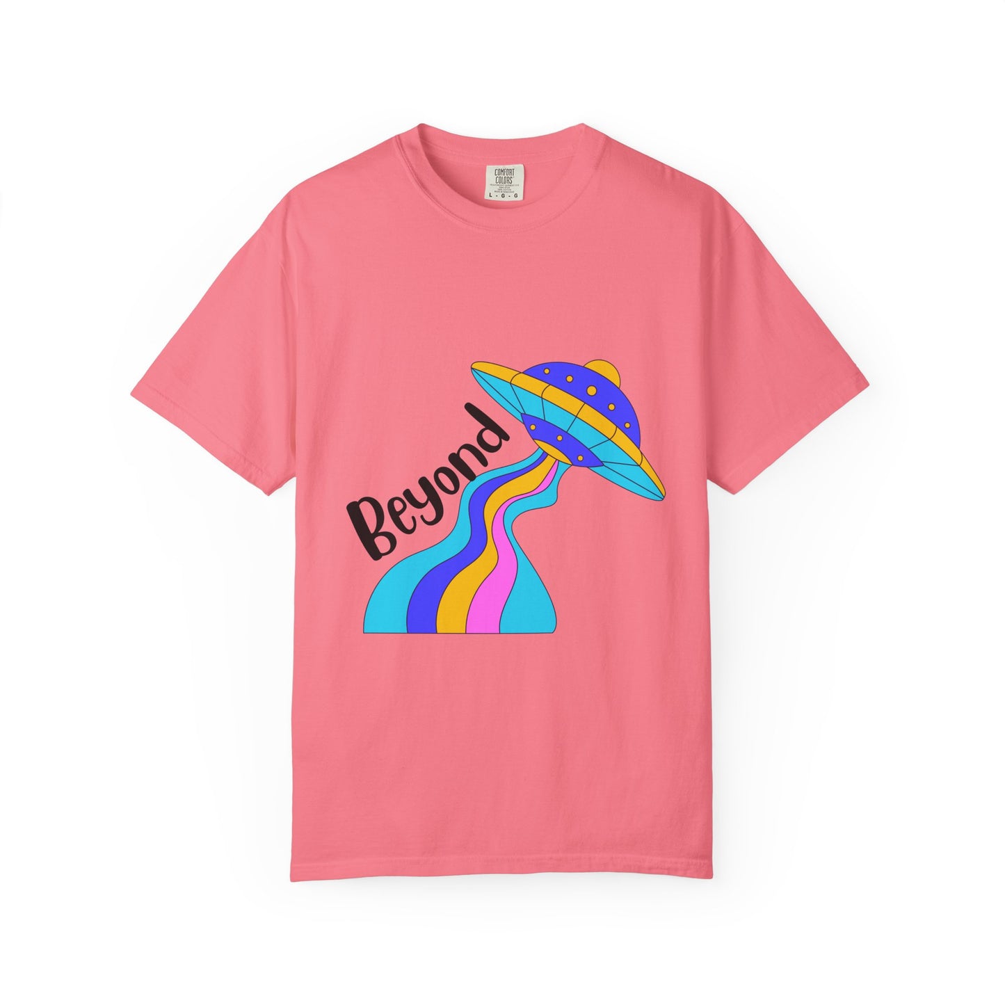 Unisex Beyond Graphic T-Shirt - Vibrant Space-Inspired Design