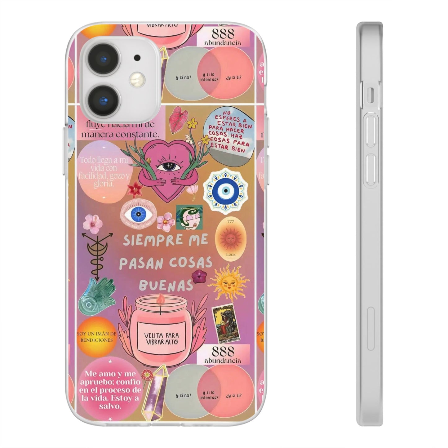 Colorful Affirmation Phone Cases, Positive Vibe Cases for iPhone, Flexible Phone Protection, Unique Gifts for Friends