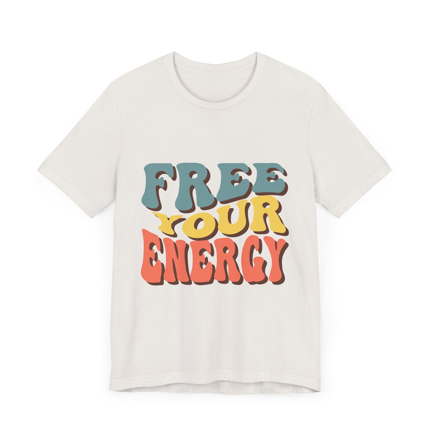 Free Your Energy Unisex Jersey Tee - Vibrant Retro Style for Relaxation & Self-Expression