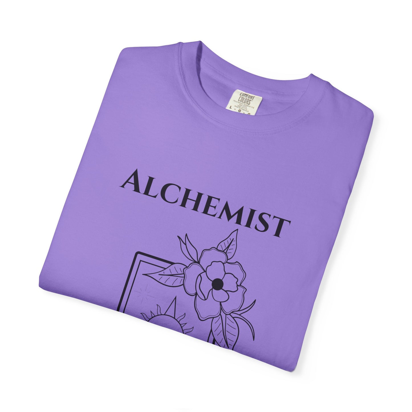 Alchemy Floral T-Shirt - Unisex Garment-Dyed Tee for Creative Spirits