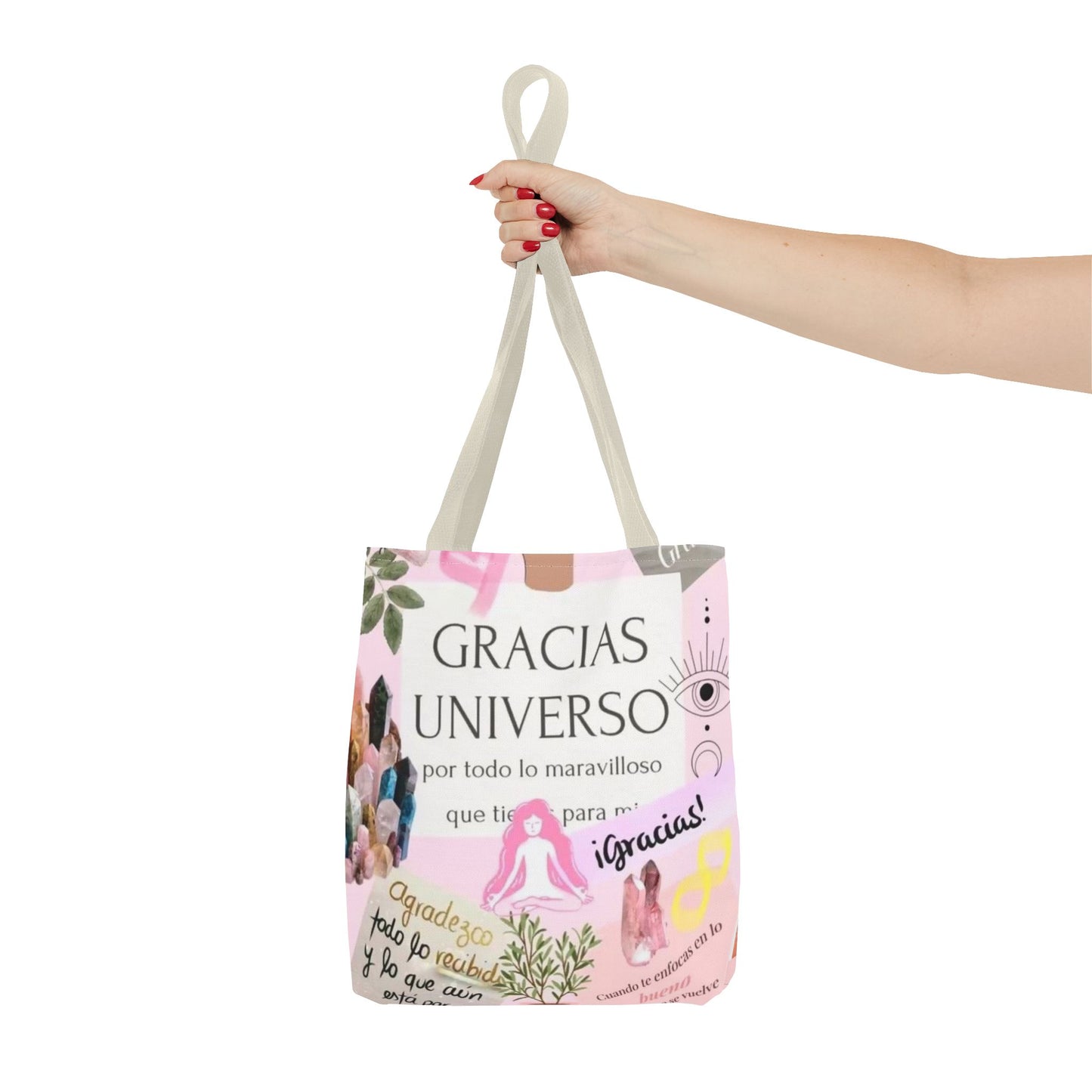 Gratitude Tote Bag, Inspirational Canvas Shopper, Thank You Gift, Boho Style Carryall, Positive Vibes Bag