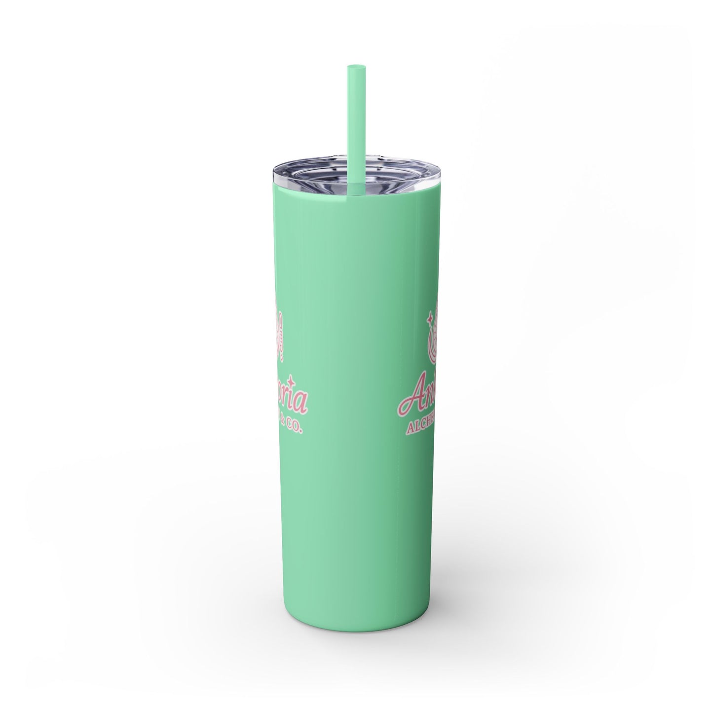 Ankoria signature collection Elegant Custom Skinny Tumbler with Straw | 20oz - Perfect for Every Occasion