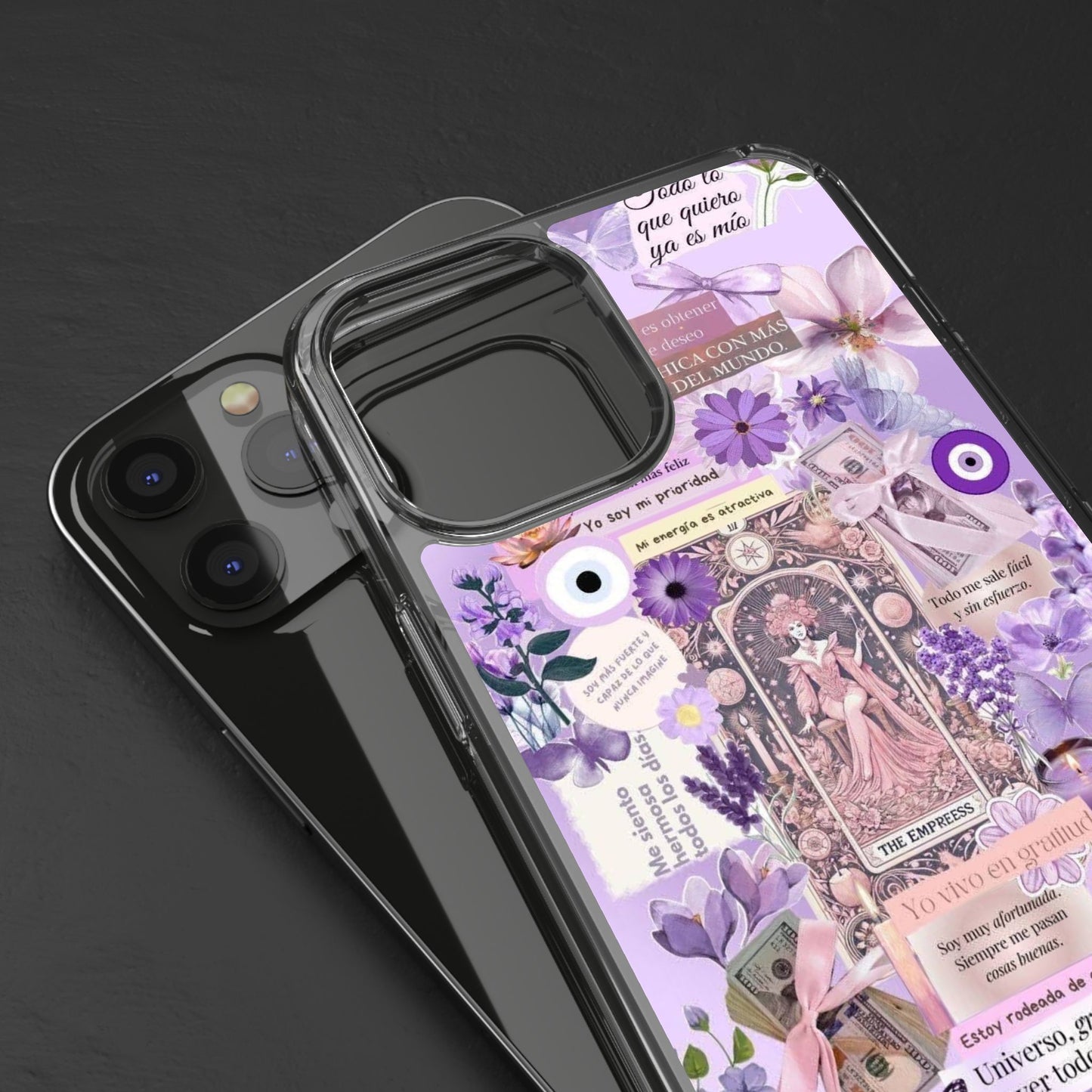 Beautiful Floral Phone Case, Clear Case, Cute Accessories, Gift for Her, Phone Protection, Trendy Tech