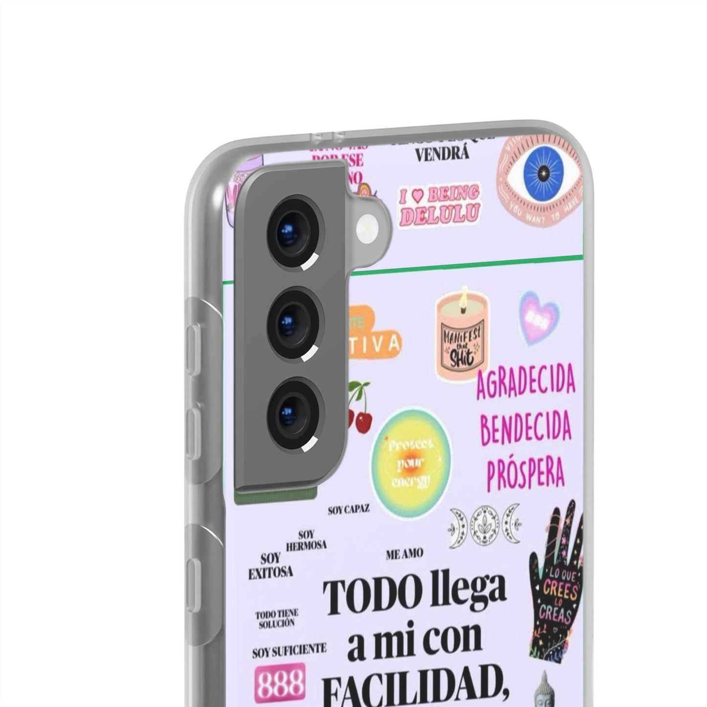 Positive Affirmation Flexi Cases for iPhone, Inspirational Phone Cover, Motivational Case, Gift for Her, Trendy Phone Protector