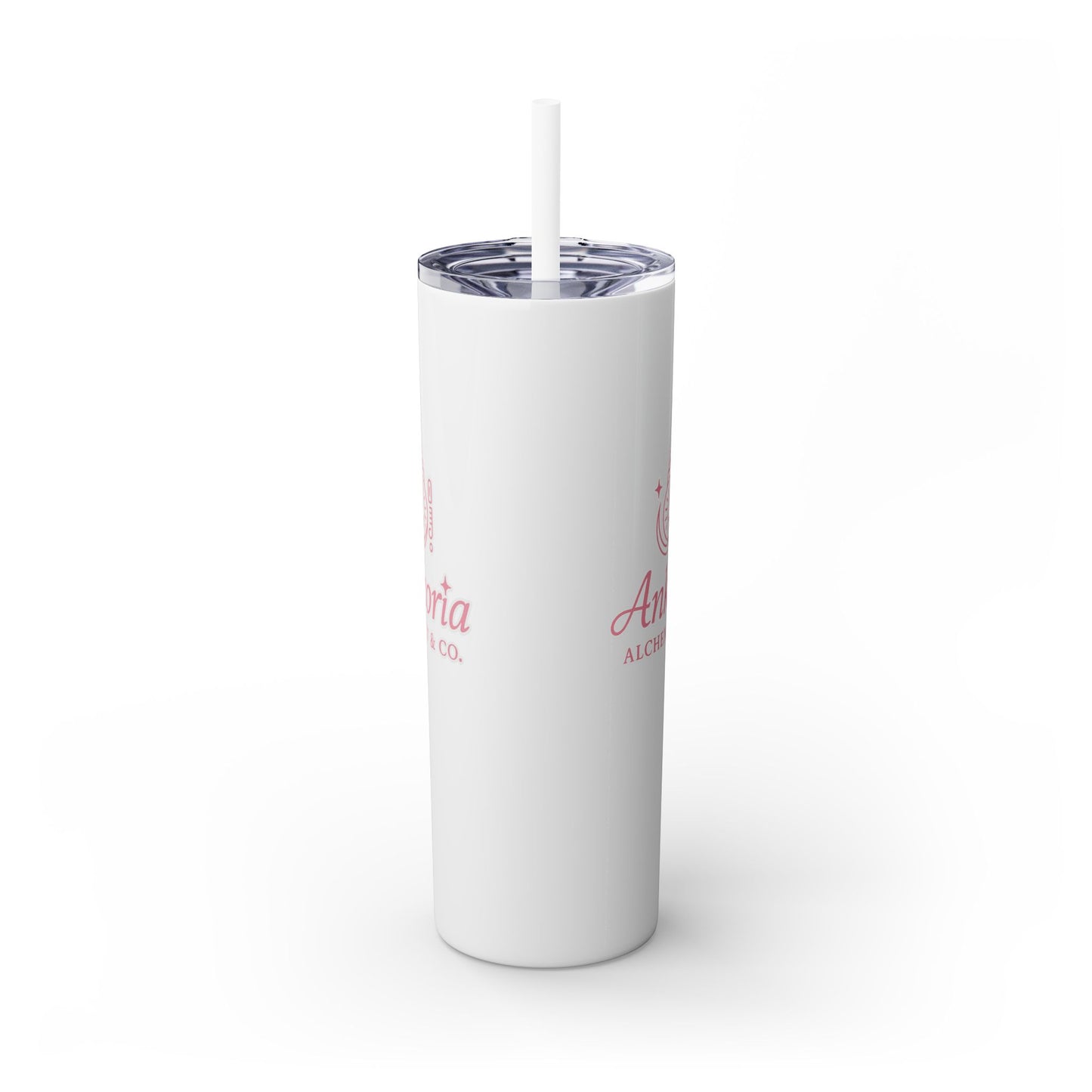 Ankoria signature collection Elegant Custom Skinny Tumbler with Straw | 20oz - Perfect for Every Occasion