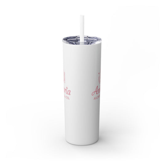Ankoria signature collection Elegant Custom Skinny Tumbler with Straw | 20oz - Perfect for Every Occasion