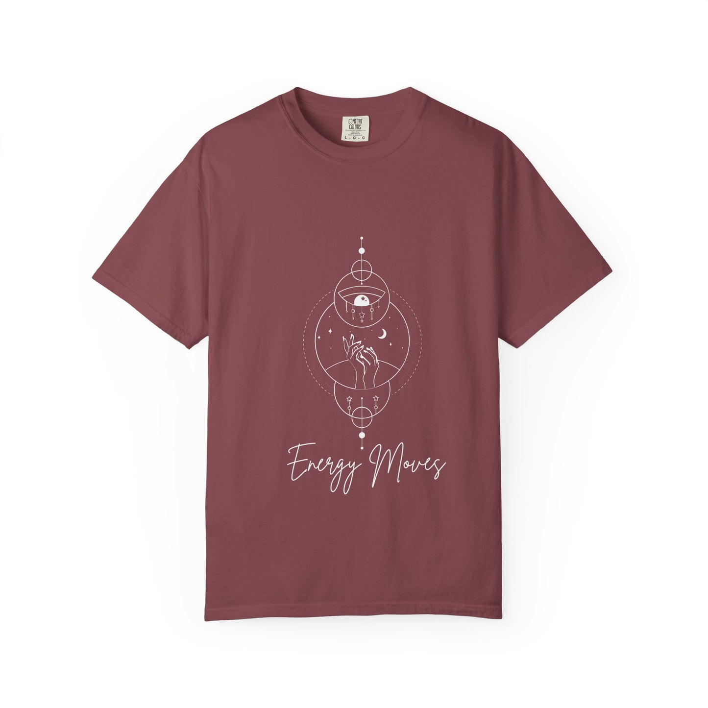Energy Moves Unisex Garment-Dyed T-Shirt - Mindfulness & Spirituality Vibe