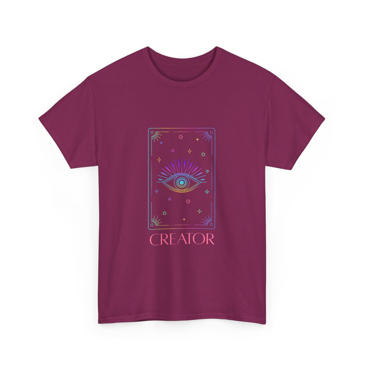 Creator Eye Unisex Heavy Cotton Tee - Artistic & Spiritual Design
