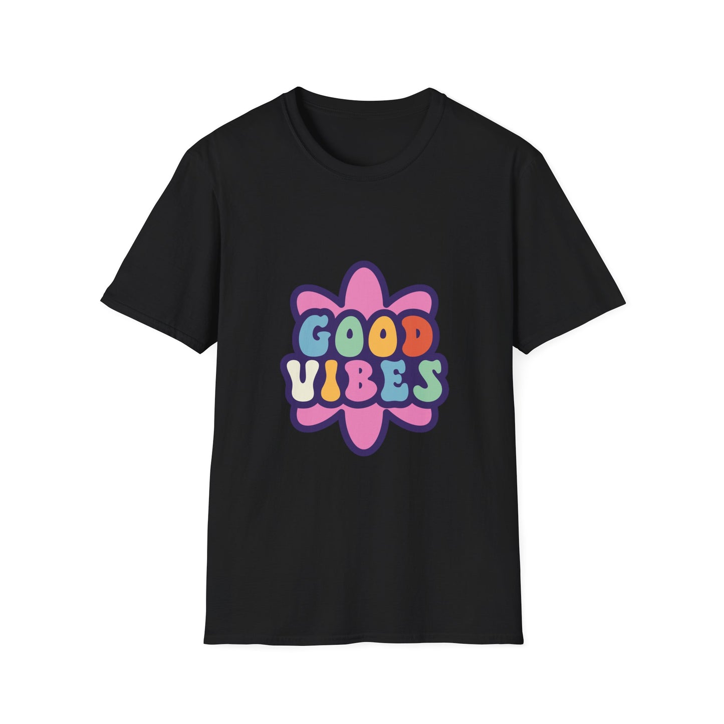 Good Vibes Unisex Softstyle T-Shirt - Trendy Graphic Tee for Positive Energy